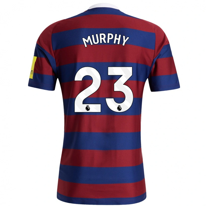 Danxen Mujer Camiseta Jacob Murphy #23 Burdeos Azul Marino 2ª Equipación 2024/25 La Camisa