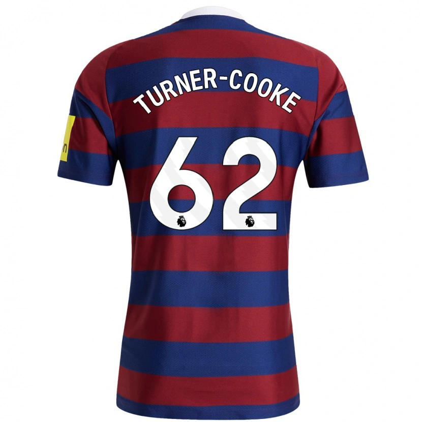 Danxen Mujer Camiseta Jay Turner-Cooke #62 Burdeos Azul Marino 2ª Equipación 2024/25 La Camisa