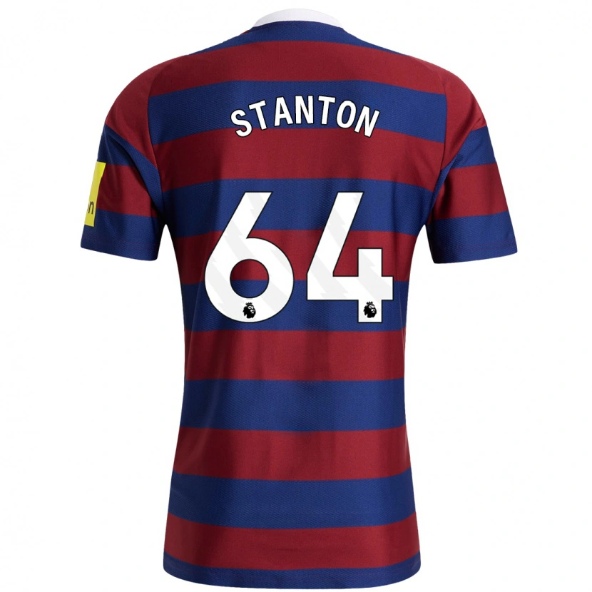 Danxen Mujer Camiseta Ellis Stanton #64 Burdeos Azul Marino 2ª Equipación 2024/25 La Camisa