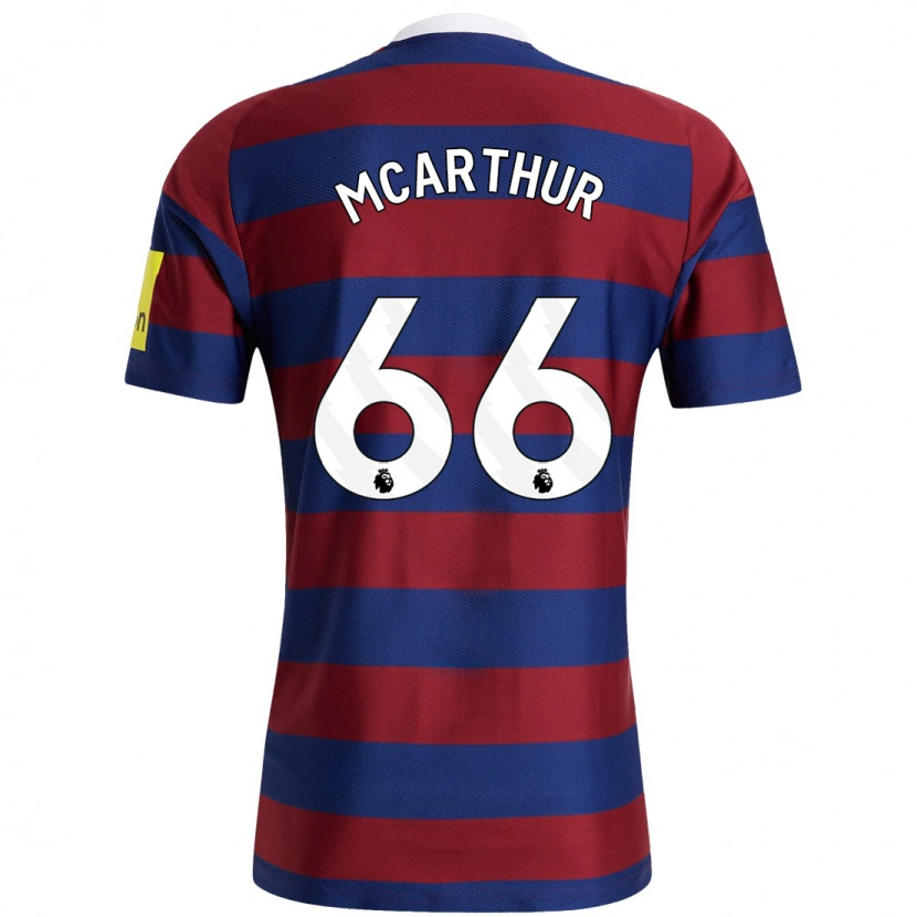 Danxen Mujer Camiseta Charlie Mcarthur #66 Burdeos Azul Marino 2ª Equipación 2024/25 La Camisa