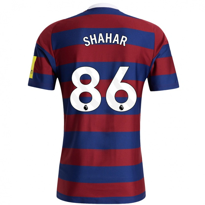 Danxen Mujer Camiseta Leo Shahar #86 Burdeos Azul Marino 2ª Equipación 2024/25 La Camisa