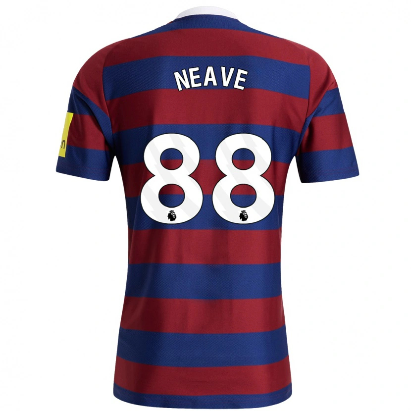 Danxen Mujer Camiseta Sean Neave #88 Burdeos Azul Marino 2ª Equipación 2024/25 La Camisa