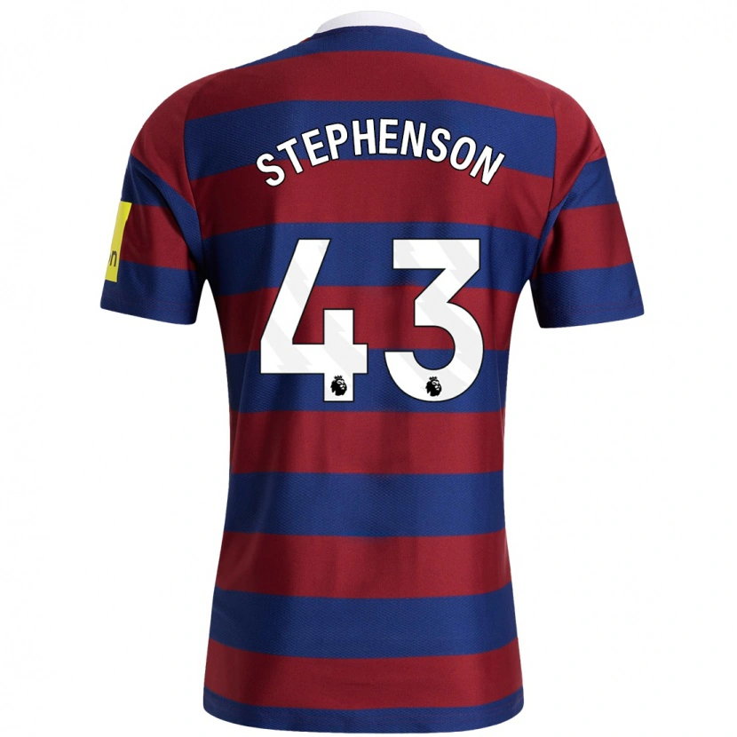 Danxen Mujer Camiseta Dylan Stephenson #43 Burdeos Azul Marino 2ª Equipación 2024/25 La Camisa