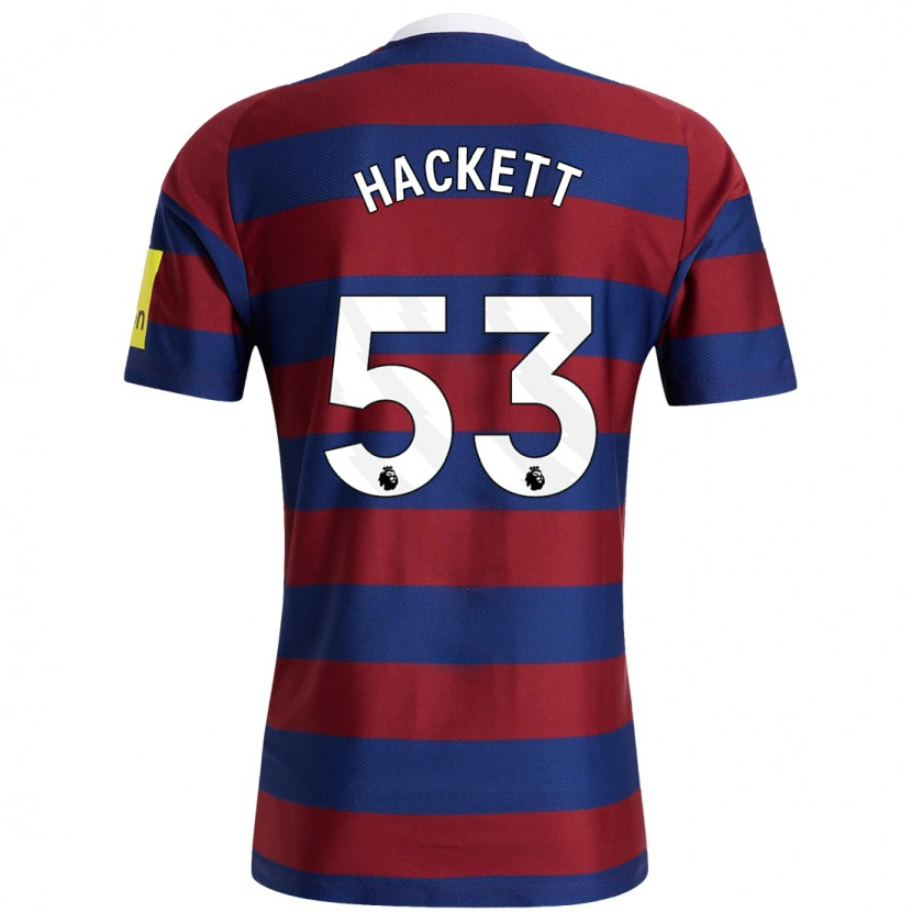 Danxen Mujer Camiseta Jordan Hackett #53 Burdeos Azul Marino 2ª Equipación 2024/25 La Camisa