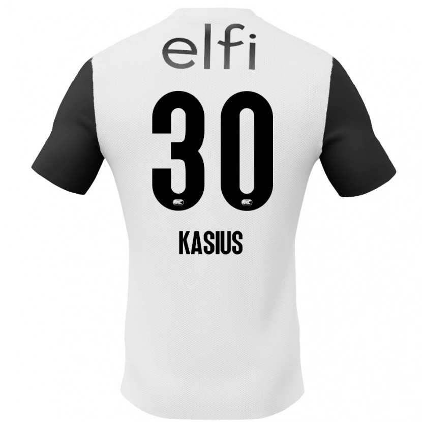 Danxen Mujer Camiseta Denso Kasius #30 Blanco Negro 2ª Equipación 2024/25 La Camisa