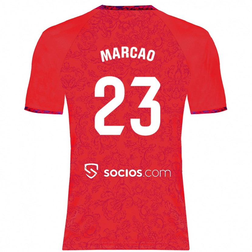 Danxen Mujer Camiseta Marcão #23 Rojo 2ª Equipación 2024/25 La Camisa