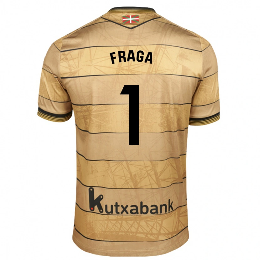 Danxen Mujer Camiseta Aitor Fraga #1 Marrón 2ª Equipación 2024/25 La Camisa