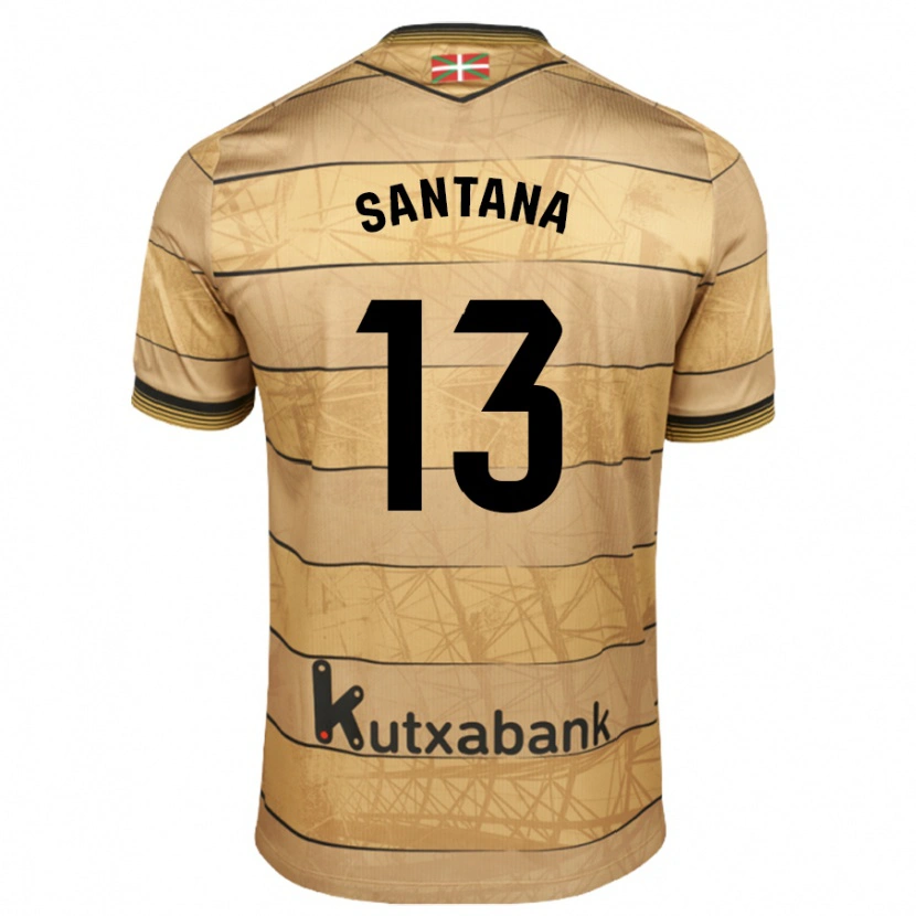 Danxen Mujer Camiseta Olatz Santana #13 Marrón 2ª Equipación 2024/25 La Camisa