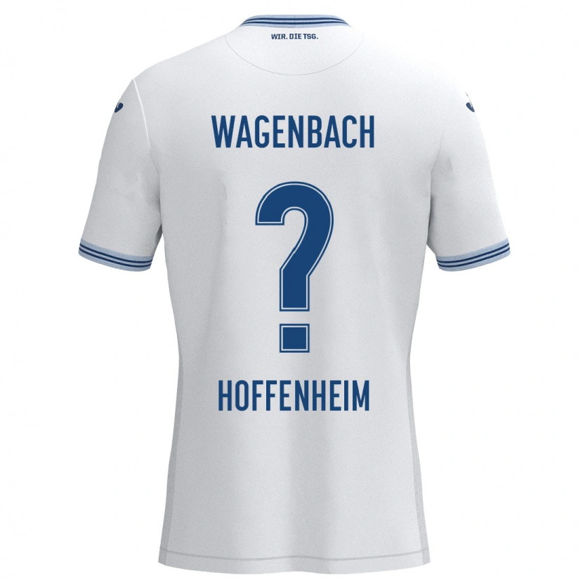 Danxen Mujer Camiseta Lion Wagenbach #0 Blanco Azul 2ª Equipación 2024/25 La Camisa