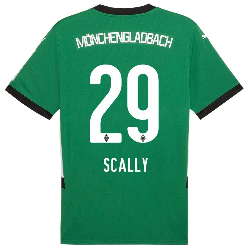 Danxen Mujer Camiseta Joe Scally #29 Verde Blanco 2ª Equipación 2024/25 La Camisa