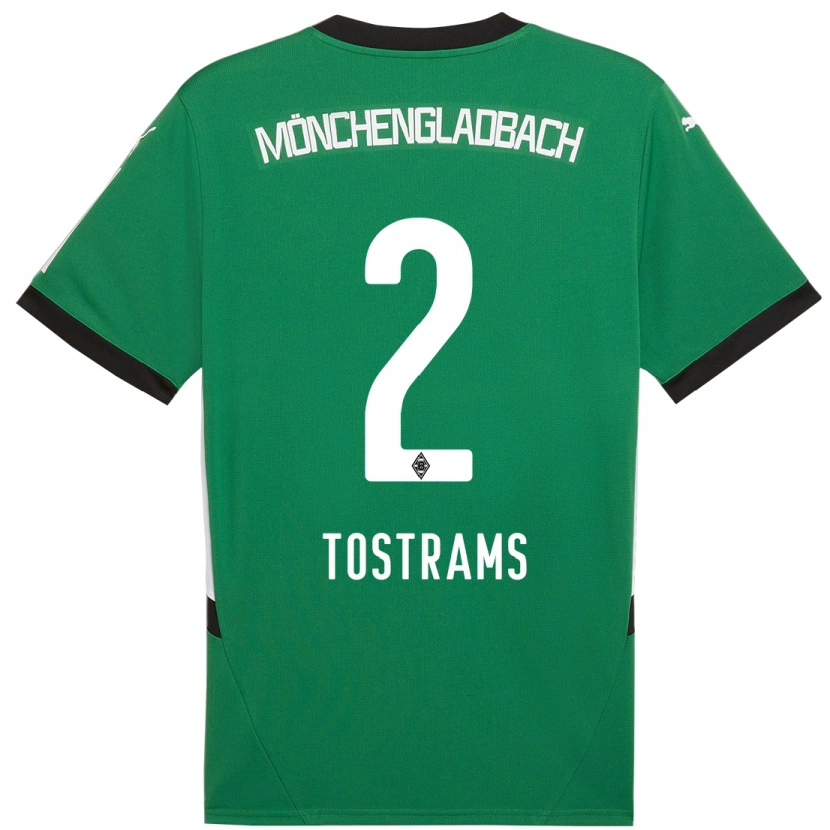 Danxen Mujer Camiseta Eva Tostrams #2 Verde Blanco 2ª Equipación 2024/25 La Camisa