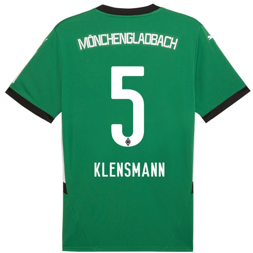 Danxen Mujer Camiseta Paula Klensmann #5 Verde Blanco 2ª Equipación 2024/25 La Camisa