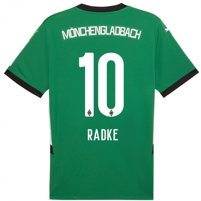 Danxen Mujer Camiseta Laura Radke #10 Verde Blanco 2ª Equipación 2024/25 La Camisa