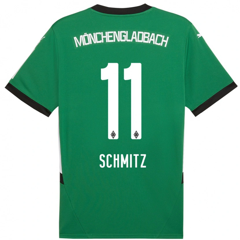 Danxen Mujer Camiseta Louisa Schmitz #11 Verde Blanco 2ª Equipación 2024/25 La Camisa