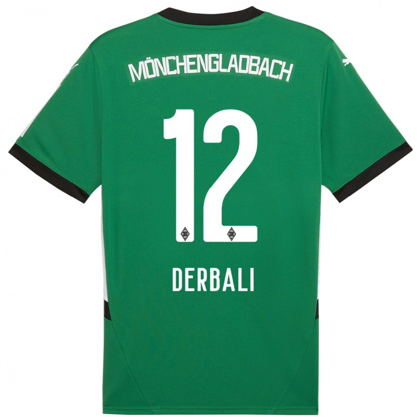 Danxen Mujer Camiseta Louisa Derbali #12 Verde Blanco 2ª Equipación 2024/25 La Camisa