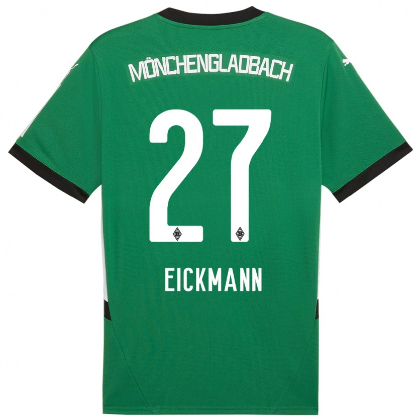 Danxen Mujer Camiseta Mia Eickmann #27 Verde Blanco 2ª Equipación 2024/25 La Camisa