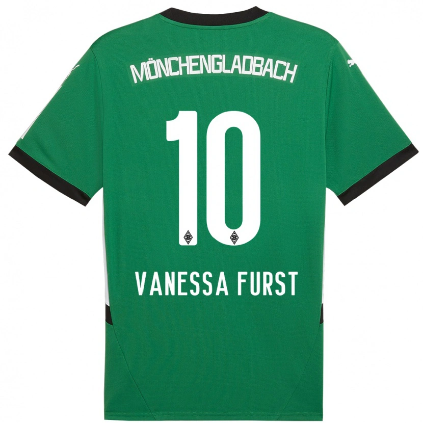 Danxen Mujer Camiseta Vanessa Fürst #10 Verde Blanco 2ª Equipación 2024/25 La Camisa