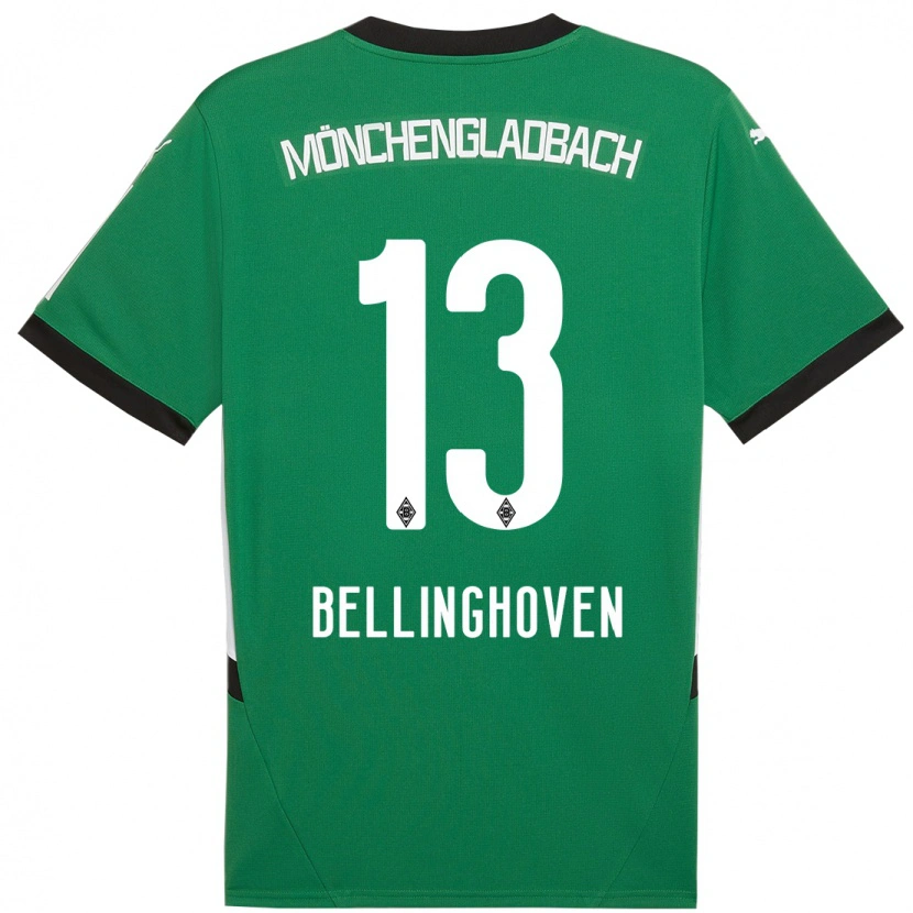 Danxen Mujer Camiseta Christina Bellinghoven #13 Verde Blanco 2ª Equipación 2024/25 La Camisa