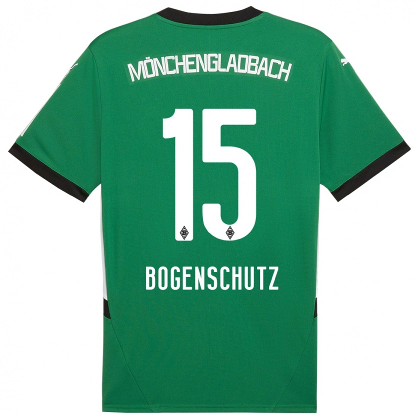 Danxen Mujer Camiseta Kerstin Bogenschutz #15 Verde Blanco 2ª Equipación 2024/25 La Camisa