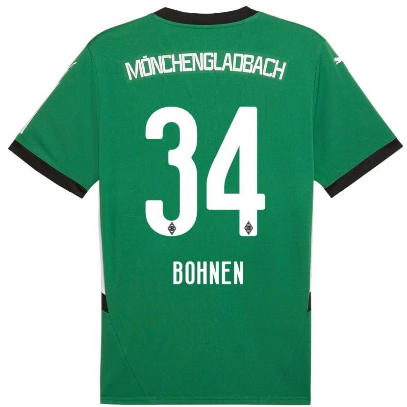 Danxen Mujer Camiseta Bohnen #34 Verde Blanco 2ª Equipación 2024/25 La Camisa