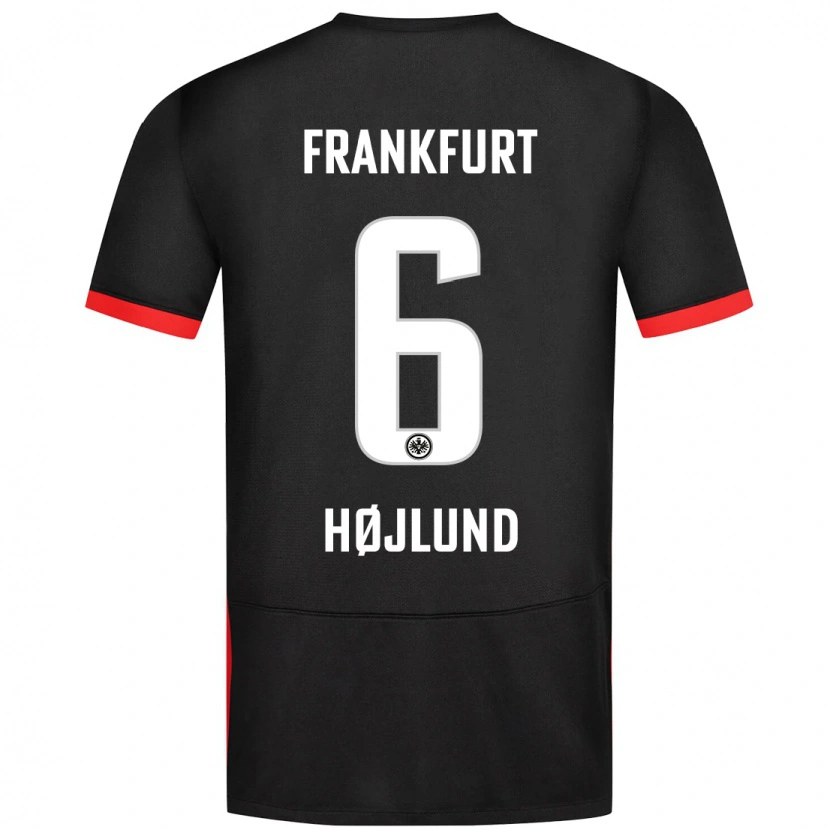 Danxen Mujer Camiseta Oscar Højlund #6 Negro 2ª Equipación 2024/25 La Camisa