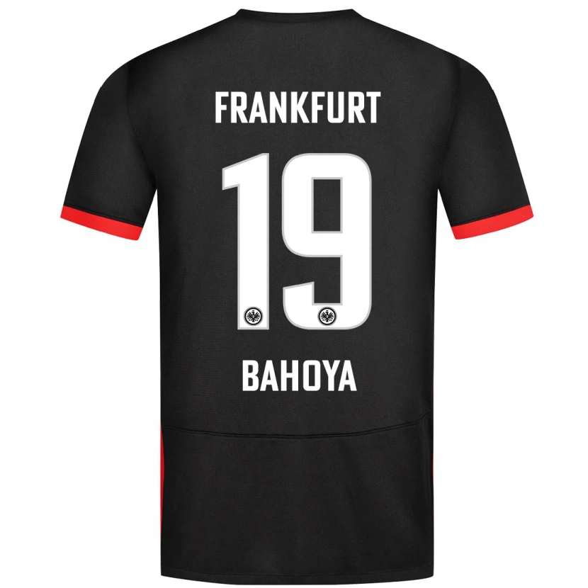 Danxen Mujer Camiseta Jean-Mattéo Bahoya #19 Negro 2ª Equipación 2024/25 La Camisa