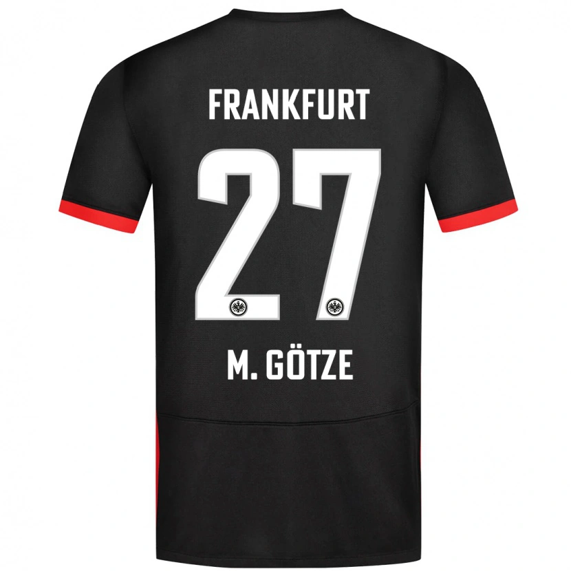 Danxen Mujer Camiseta Mario Götze #27 Negro 2ª Equipación 2024/25 La Camisa