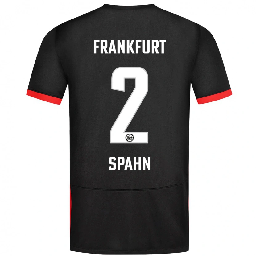 Danxen Mujer Camiseta Maurice Spahn #2 Negro 2ª Equipación 2024/25 La Camisa