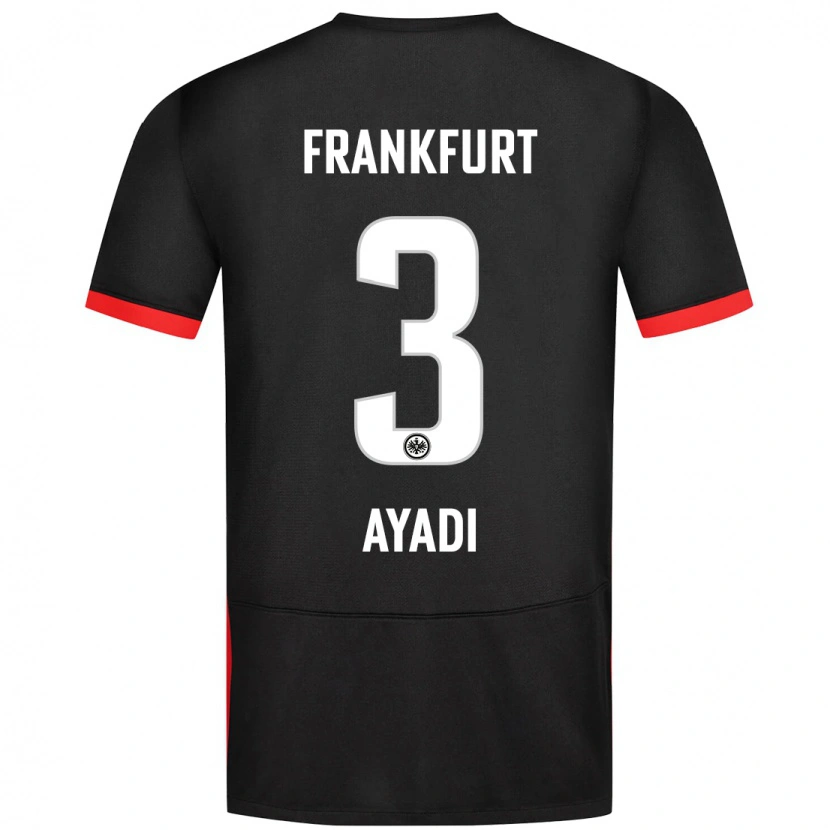 Danxen Mujer Camiseta Akram Ayadi #3 Negro 2ª Equipación 2024/25 La Camisa