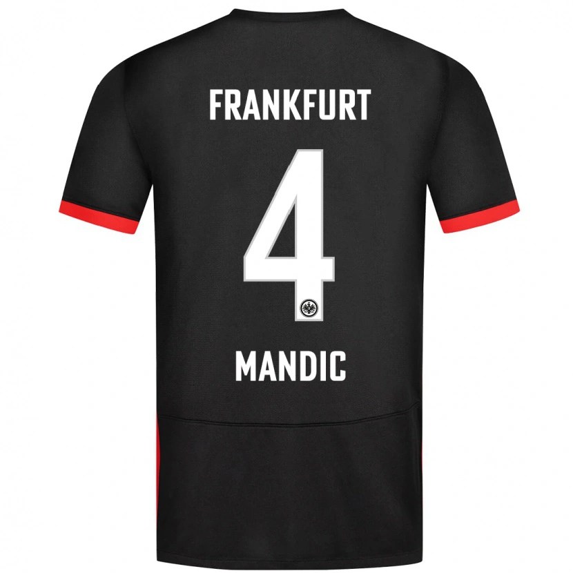 Danxen Mujer Camiseta Kristian Mandic #4 Negro 2ª Equipación 2024/25 La Camisa