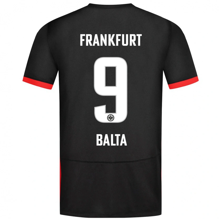 Danxen Mujer Camiseta Sahin Balta #9 Negro 2ª Equipación 2024/25 La Camisa