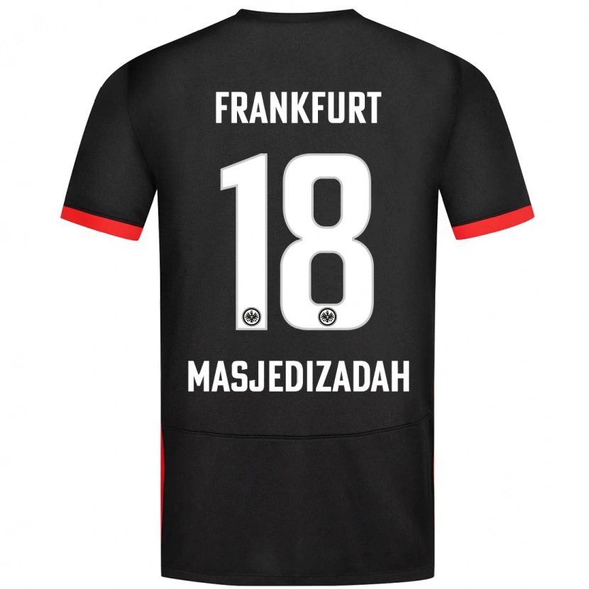 Danxen Mujer Camiseta Abolfazl Masjedizadah #18 Negro 2ª Equipación 2024/25 La Camisa