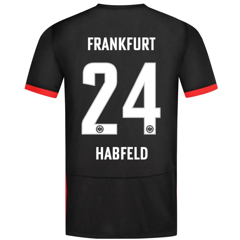 Danxen Mujer Camiseta Josef Haßfeld #24 Negro 2ª Equipación 2024/25 La Camisa