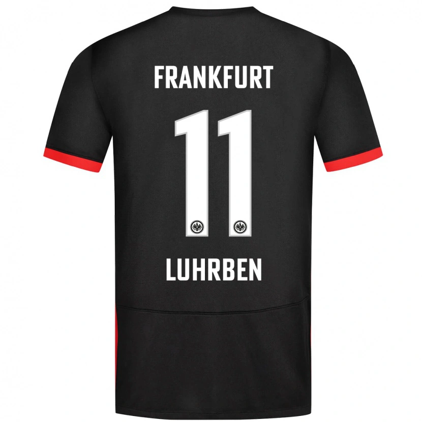 Danxen Mujer Camiseta Nina Lührßen #11 Negro 2ª Equipación 2024/25 La Camisa