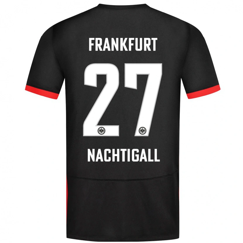 Danxen Mujer Camiseta Sophie Nachtigall #27 Negro 2ª Equipación 2024/25 La Camisa