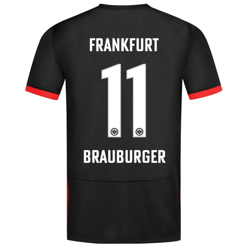 Danxen Mujer Camiseta Maximilian Brauburger #11 Negro 2ª Equipación 2024/25 La Camisa