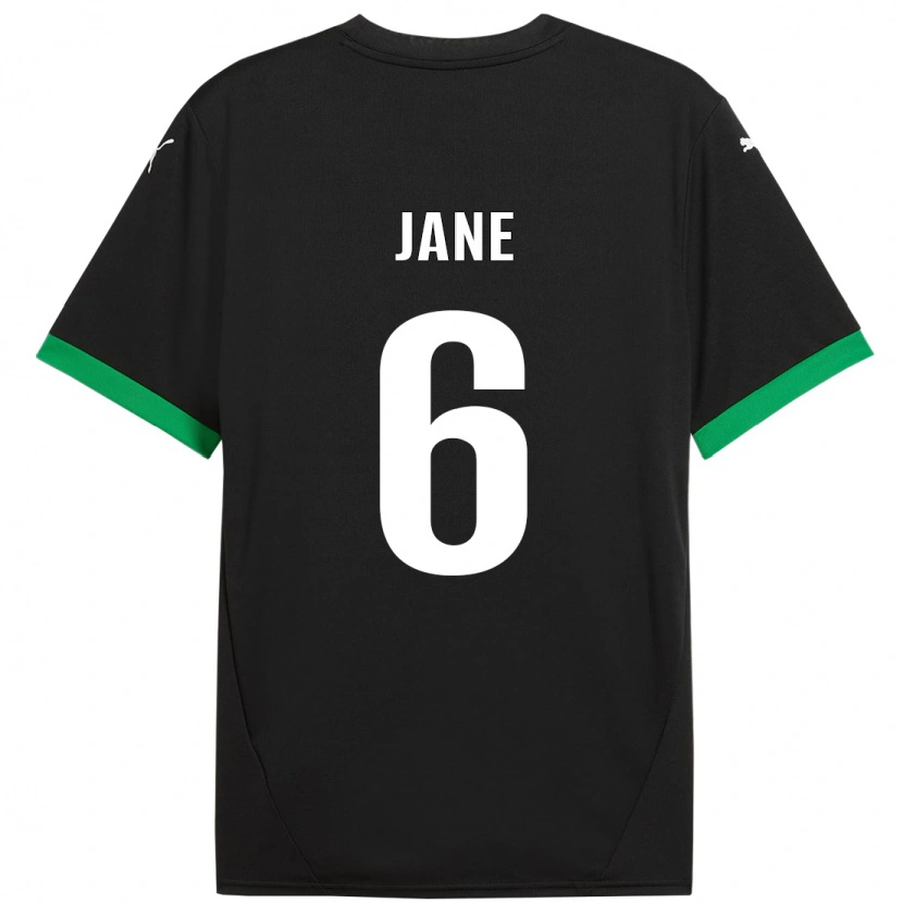 Danxen Niño Camiseta Refiloe Jane #6 Negro Verde Oscuro 1ª Equipación 2024/25 La Camisa