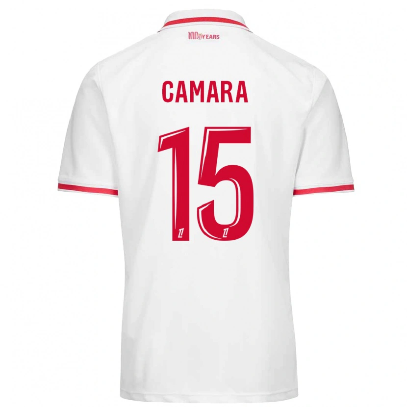 Danxen Niño Camiseta Lamine Camara #15 Blanco Rojo 1ª Equipación 2024/25 La Camisa