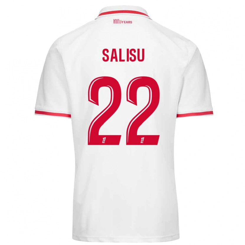 Danxen Niño Camiseta Mohammed Salisu #22 Blanco Rojo 1ª Equipación 2024/25 La Camisa