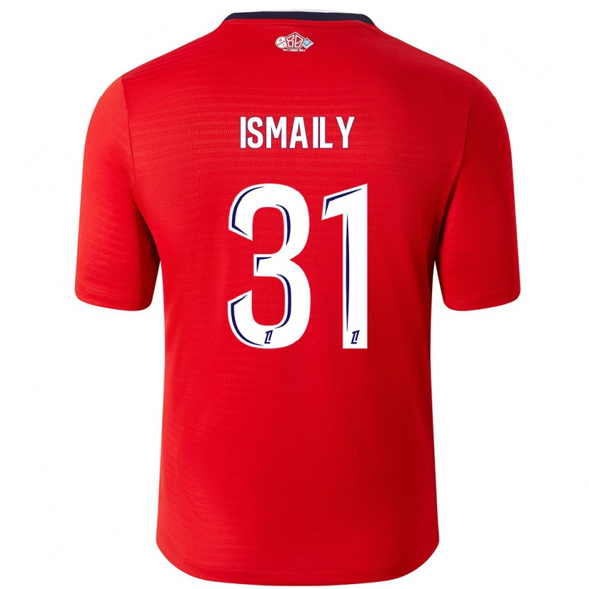 Danxen Niño Camiseta Ismaily #31 Rojo Blanco 1ª Equipación 2024/25 La Camisa