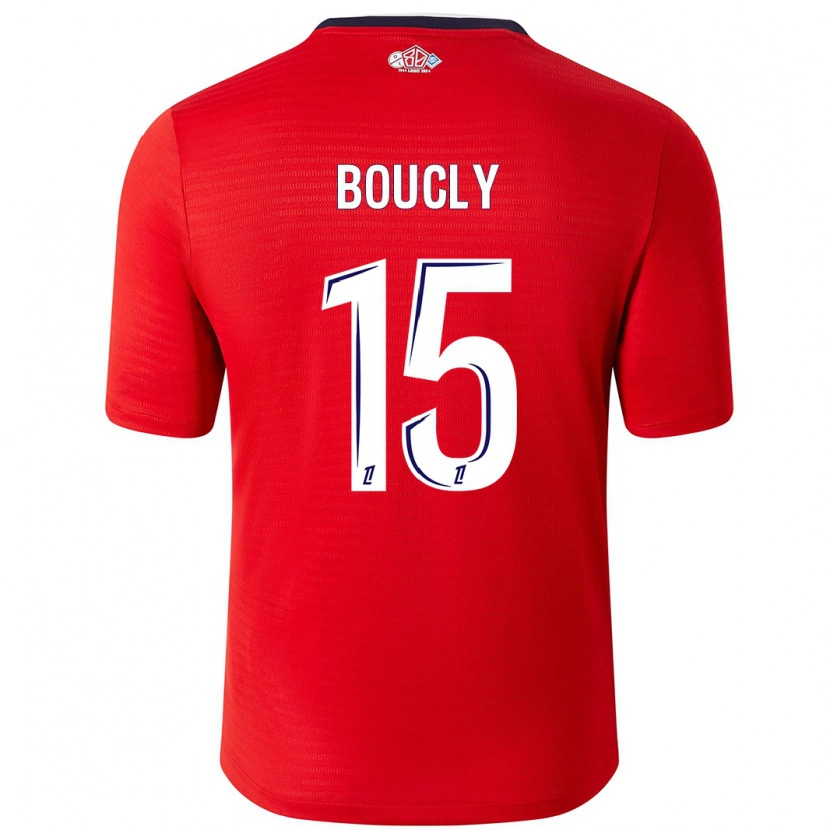 Danxen Niño Camiseta Maite Boucly #15 Rojo Blanco 1ª Equipación 2024/25 La Camisa