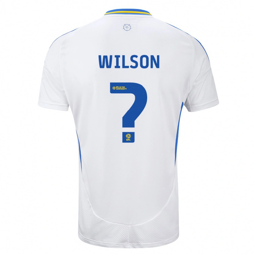 Danxen Niño Camiseta Marley Wilson #0 Blanco Azul 1ª Equipación 2024/25 La Camisa