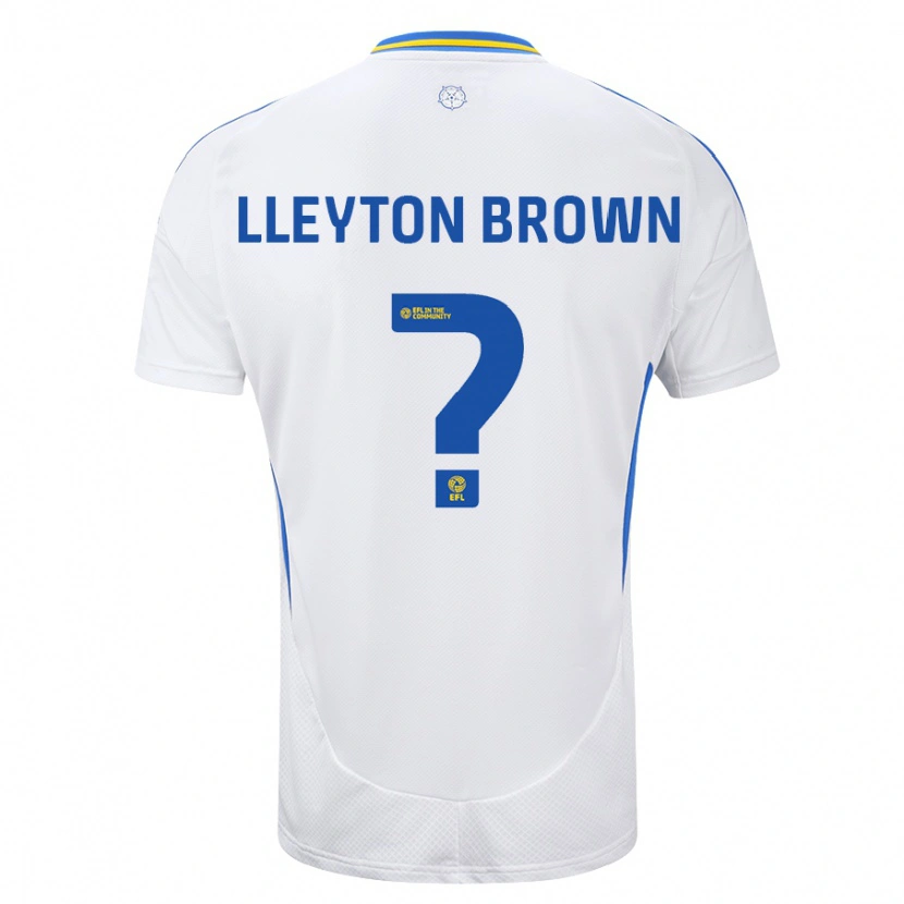 Danxen Niño Camiseta Lleyton Brown #0 Blanco Azul 1ª Equipación 2024/25 La Camisa