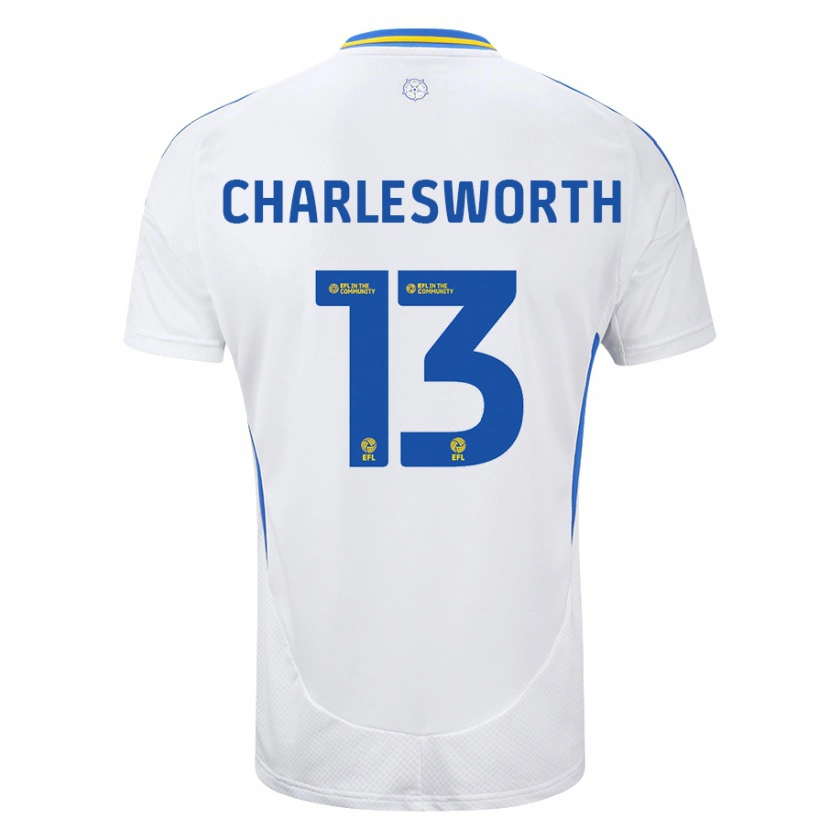 Danxen Niño Camiseta Millie Robshaw-Charlesworth #13 Blanco Azul 1ª Equipación 2024/25 La Camisa