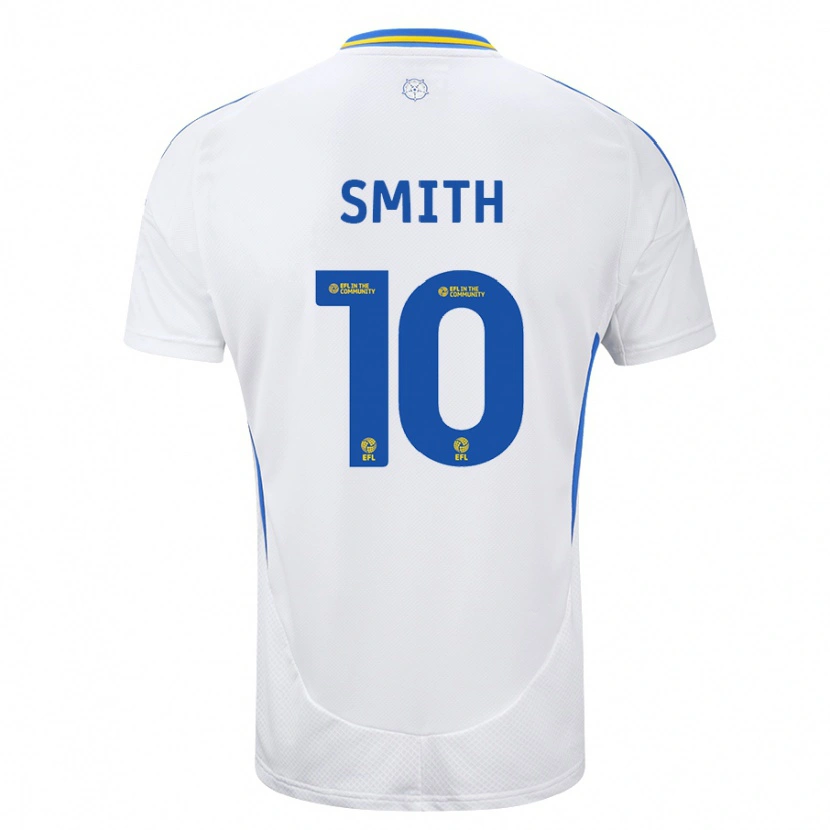 Danxen Niño Camiseta Kathryn Smith #10 Blanco Azul 1ª Equipación 2024/25 La Camisa