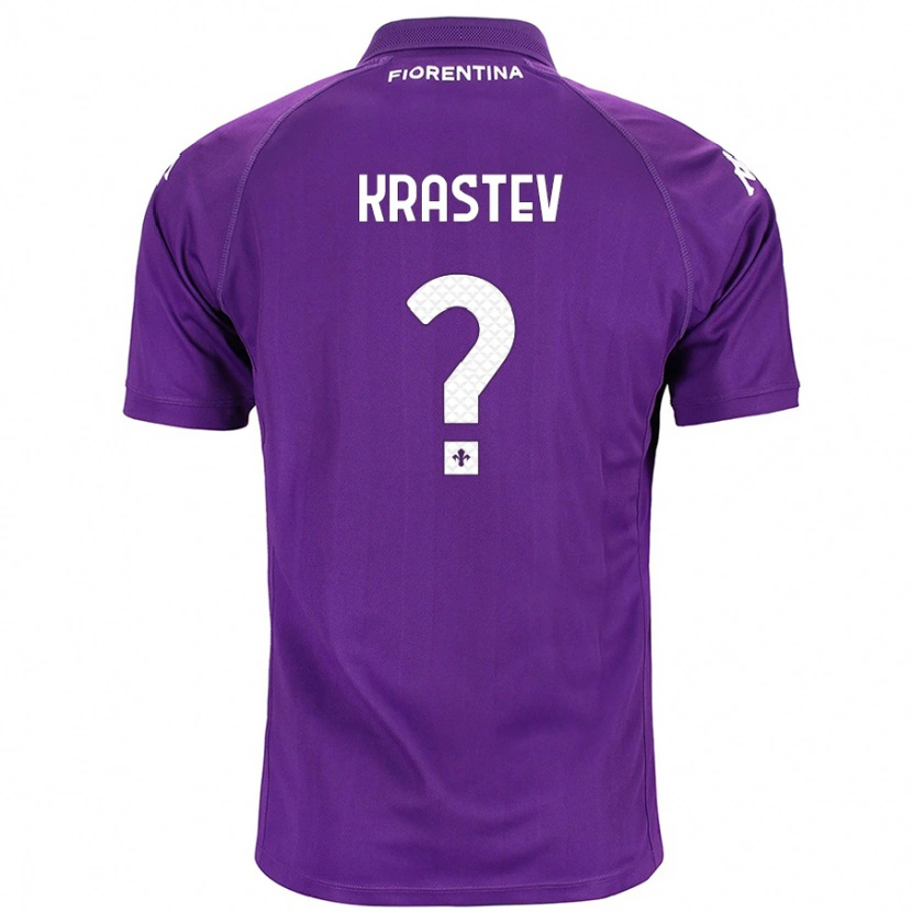 Danxen Niño Camiseta Dimo Krastev #0 Morado 1ª Equipación 2024/25 La Camisa