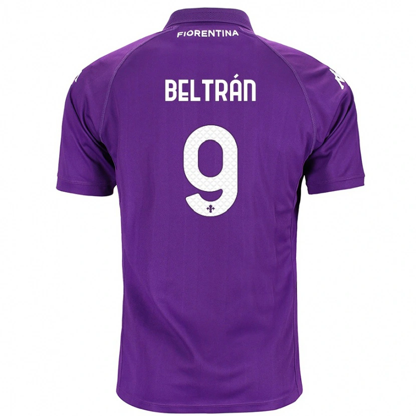 Danxen Niño Camiseta Lucas Beltrán #9 Morado 1ª Equipación 2024/25 La Camisa