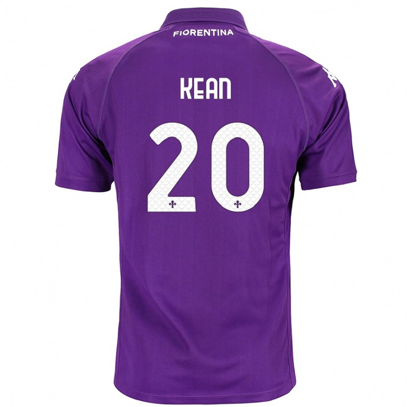 Danxen Niño Camiseta Moise Kean #20 Morado 1ª Equipación 2024/25 La Camisa