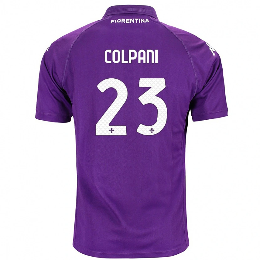 Danxen Niño Camiseta Andrea Colpani #23 Morado 1ª Equipación 2024/25 La Camisa