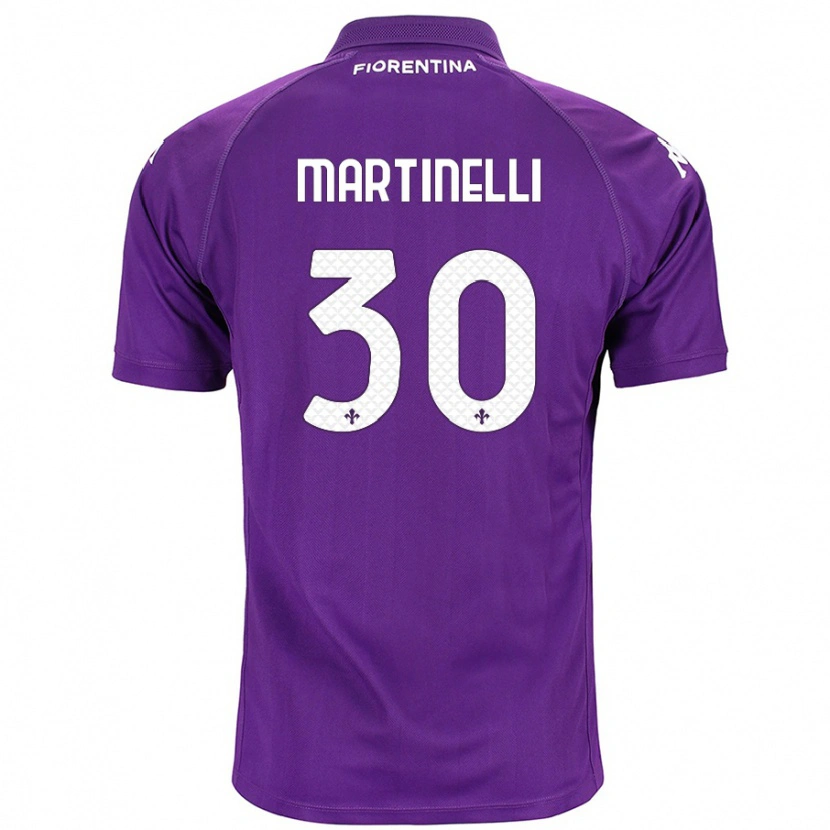 Danxen Niño Camiseta Tommaso Martinelli #30 Morado 1ª Equipación 2024/25 La Camisa